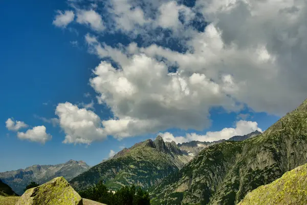 Alp panorama Grimsel Geçidi Swizerland Bckground Hafif Yazı. Yüksek kalite fotoğraf
