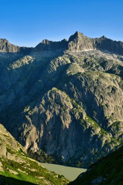 Alp panorama Grimsel Geçidi Swizerland Bckground Hafif Yazı. Yüksek kalite fotoğraf