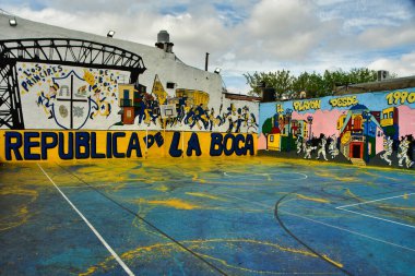 La Boca Buenos Aires Arjantin Limanı yakınlarında. Yüksek kalite fotoğraf