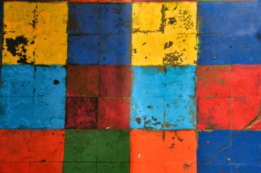 La Boca Buenos Aires 'in florunda Renkli Döşeme. Yüksek kalite fotoğraf