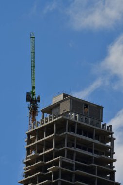  Buenos Aires Arjantin limanında gökdelen inşaatı. Yüksek kalite fotoğraf