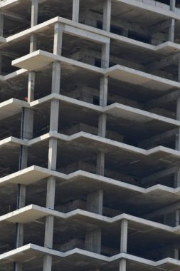  Buenos Aires Arjantin limanında gökdelen inşaatı. Yüksek kalite fotoğraf