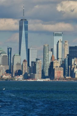 New York City Brom Staten Island feribotu güneşli bir gün. Yüksek kalite fotoğraf
