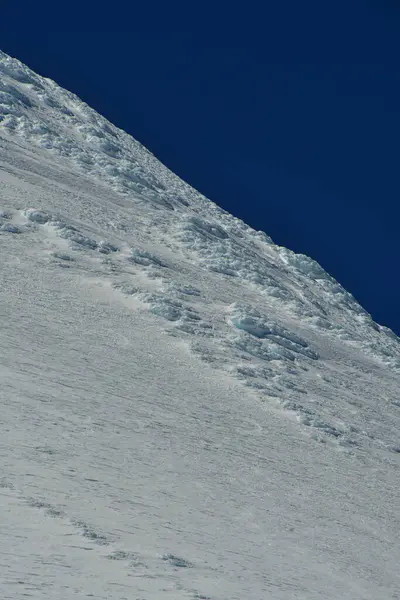 Osurno volkanik şili buzulu buz gibi kar dik kayak. Yüksek kalite fotoğraf