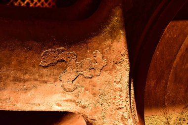 Dünya Mirası Voelklinger Huette Demir Fabrikası tarihi çelik fabrikası. Yüksek kalite fotoğraf