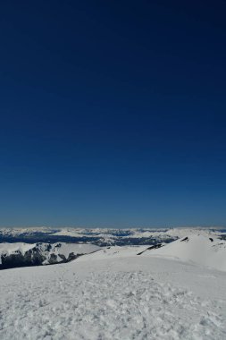 Volkan zirvesinden And Dağı Panoraması. Yüksek kalite fotoğraf