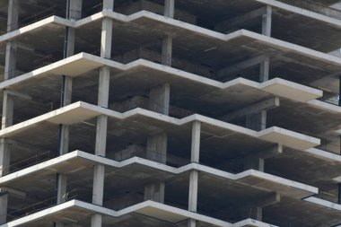  Buenos Aires Arjantin limanında gökdelen inşaatı. Yüksek kalite fotoğraf