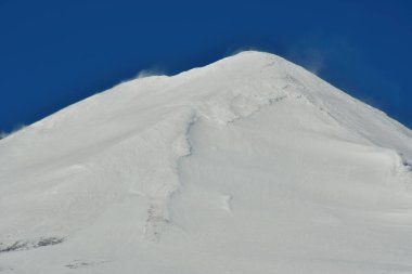 Llaima Vulcano Patagonia chile lake district ski top touring. High quality photo clipart