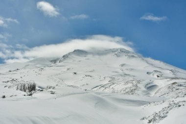  vulcano puyehue winter ski snow forest clouds nature chile. High quality photo clipart