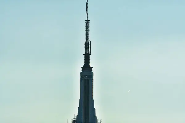 Empire State Binası New York City Manhattan USA 'yı ayrıntılarıyla anlatıyor. Yüksek kalite fotoğraf