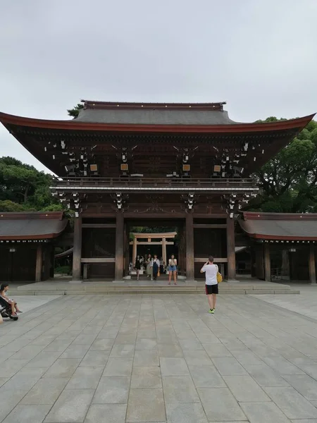 Tradycyjna Japońska Świątynia Tokio — Zdjęcie stockowe