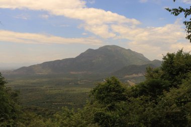 Beautiful mountains with clear sky captured during a visit to Kodaikanal, Tamil Nadu clipart