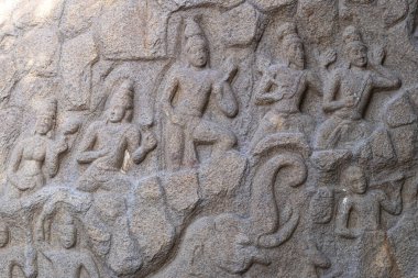 Kefaret inişi çeteler Antik çağlarda yapılmış mahabalipuram anıtı