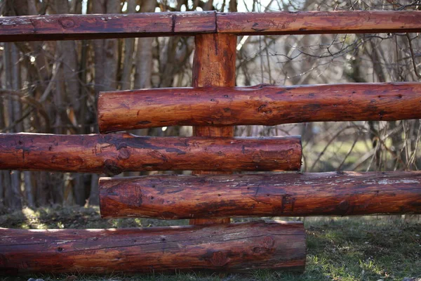 Plot Hnědého Dřeva Kované Dřevo Jako Pozadí Lakované Dřevo — Stock fotografie