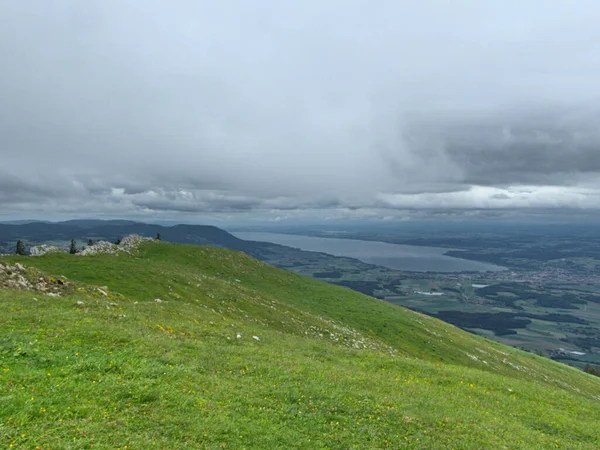 Suchet Switzerland May 2022 Hiking Suchet Mountain 1587 Swiss Jura — стокове фото