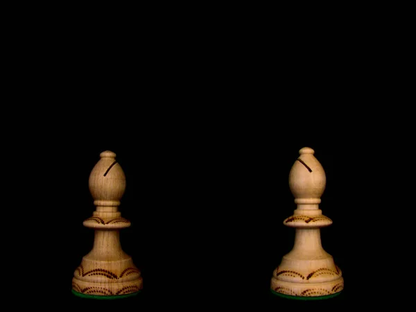Schach Strategie Und Taktikspiel Figurenset Und Schachbrett König Dame Bischof — Stockfoto