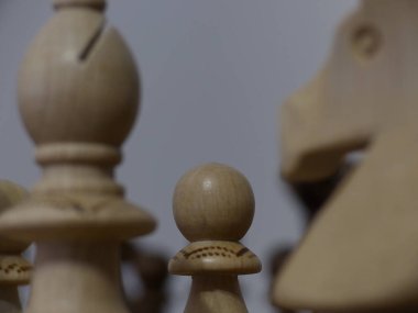 Satranç - Strateji ve Taktik Oyunu - Taşlar ve dama tahtası (Papaz - Vezir - Fil - At - Kale - Piyon)