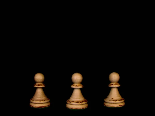 チェス 戦略と戦術ゲーム ピースとチェッカーボードのセット キング クイーン ビショップ ナイト ルーク ポーン — ストック写真