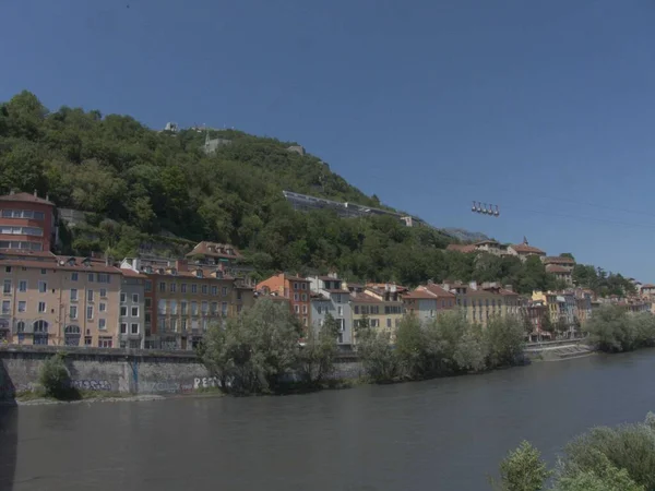 Grenoble Fransa Haziran 2022 Alplerin Ortasındaki Güzel Grenoble Şehrini Ziyaret — Stok fotoğraf