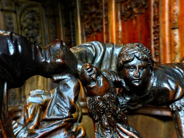 Montbenoit, Fransa - Mayıs 2022: XI yüzyıldan Saugeais Cumhuriyeti 'nde XX yüzyılına kadar inşa edilen Augustinian manastırını ziyaret edin