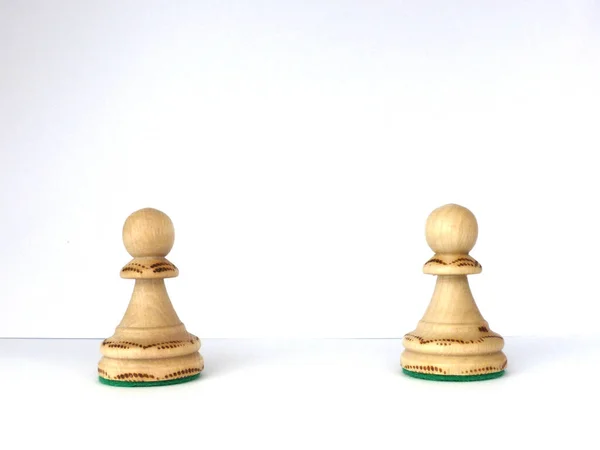 Шахматы Игра Король Стратегия Pawn Черный Белый Королева Конкуренция Изолированные — стоковое фото