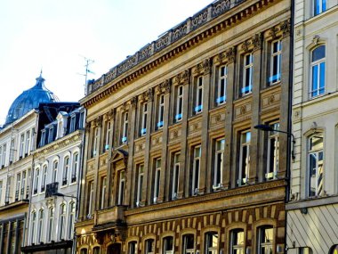 Lille, Eylül 2022: Flanders 'ın başkenti Lille' in muhteşem cepheleri