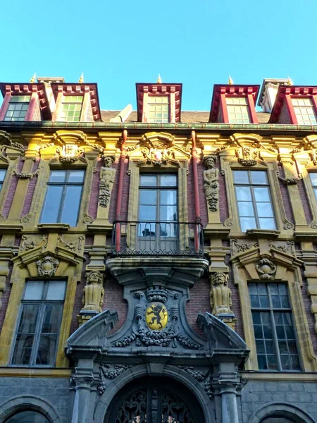 Lille September 2022 Magnificent Facades Buildings Lille Capital Flanders Historic — Stock Photo, Image