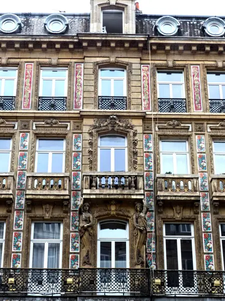 Lille September 2022 Magnificent Facades Buildings Lille Capital Flanders — Stock Photo, Image