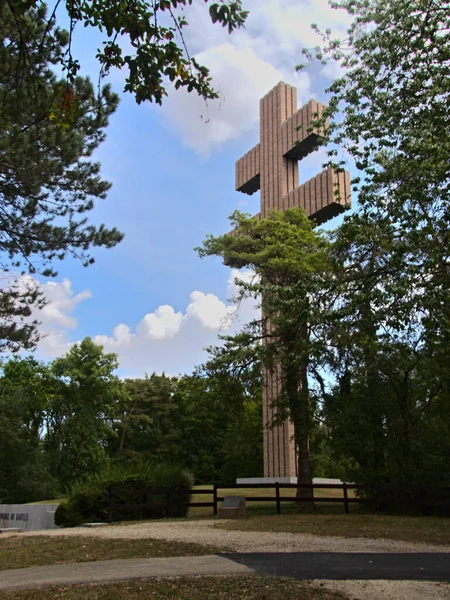 コロンビア ゴール記念館 2022年8月 ゴール将軍記念館の見学 巨大なロレーヌ十字の眺め — ストック写真