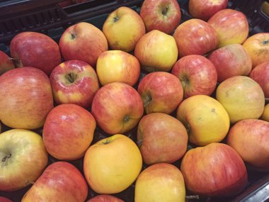 Birkaç elmanın desenli arka planı