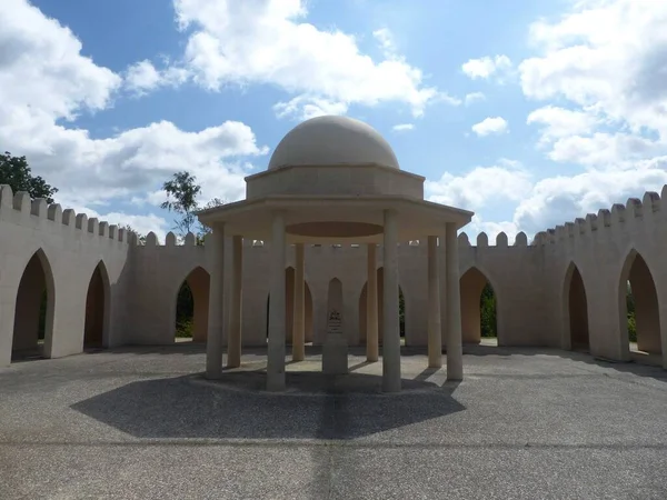 stock image Ossuary and fort of Douaumont - Military cemetery with Christian and Muslim graves - Battle of Verdun