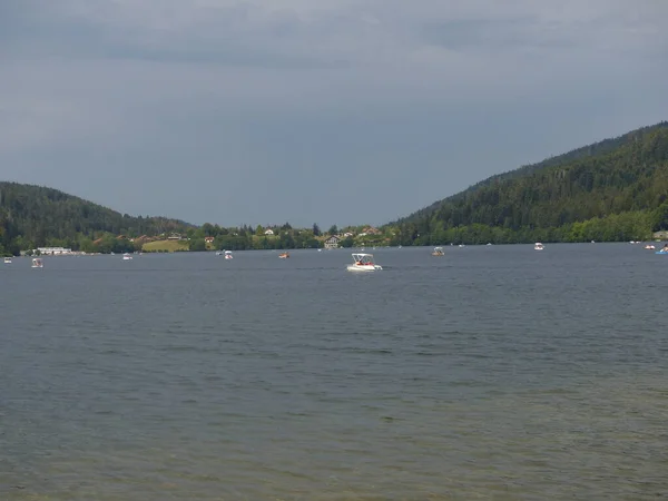 Gerardmer August 2020 Visit City Gerardmer Tour Pretty Lake Middle — стокове фото