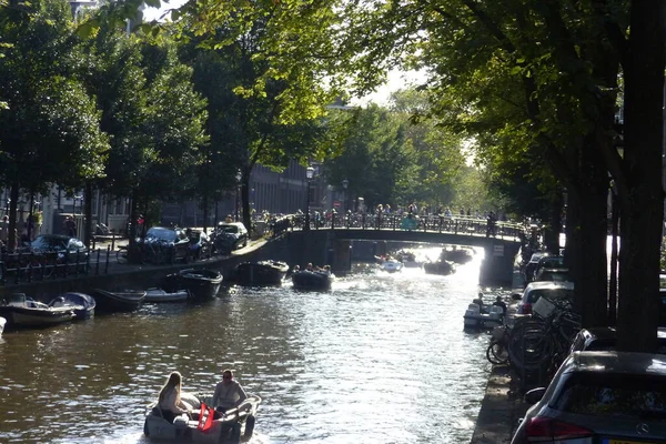 Amsterdam Eylül 2020 Hollanda Daki Güzel Amsterdam Şehrini Ziyaret Edin — Stok fotoğraf