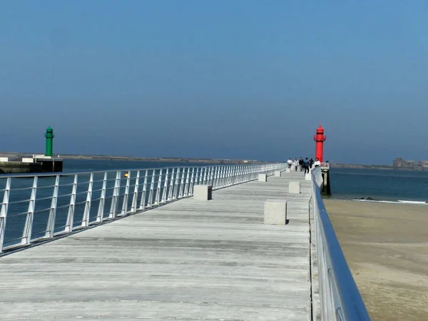 Boulogne Sur Mer Marzec 2019 Widok Latarnię Morską Pięknego Miasta — Zdjęcie stockowe