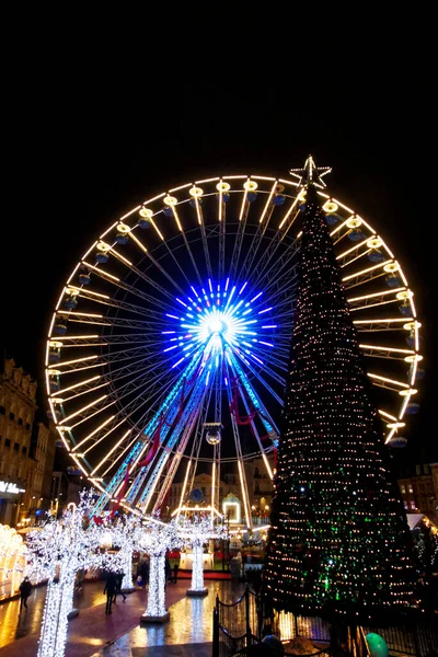 Lille Prosinec 2021 Navštivte Krásné Město Lille Francii Během Slavnostní — Stock fotografie