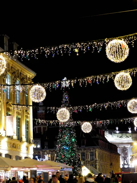 2021年12月リール お祝いの季節にフランスのリールの美しい街を訪問 — ストック写真