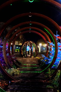 Metz, Aralık 2019: Festival döneminde güzel Metz şehrini ziyaret edin