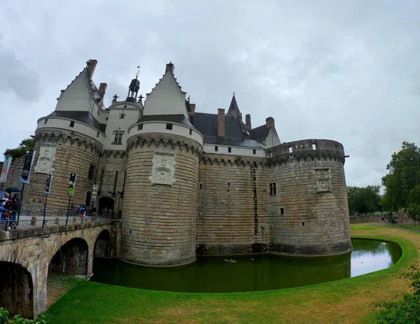 Visita Hermosa Ciudad Nantes Magnífico Castillo Los Duques Bretaña —  Fotos de Stock