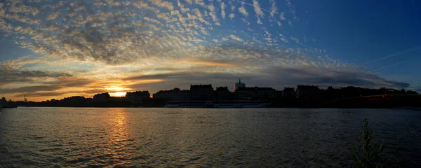 Besuch Der Wunderschönen Stadt Nantes Herrlicher Sonnenuntergang — Stockfoto