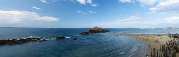 Fort National Saint Malo France Août 2019 Visite Ville Corsaire — Photo