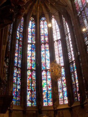 Aachen, Almanya - Temmuz 2022: Güzel şehir Aachen - Şarlman - Katedral Manzarası