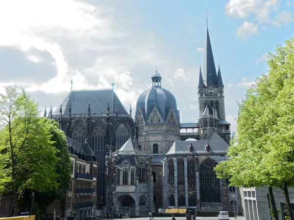 Aachen Almanya Temmuz 2022 Güzel Şehir Aachen Şarlman Katedral Manzarası — Stok fotoğraf