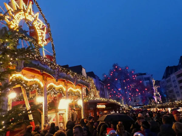 Köln 2018 Október Látogasson Köln Kln Gyönyörű Városába Karácsonyi Piaci — Stock Fotó