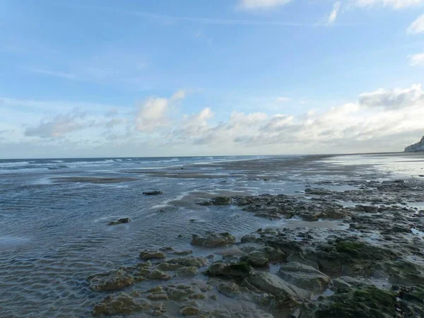 オパール海岸 2018年9月 高潮の間 オパール海岸の北フランスの美しいビーチや崖を訪問 — ストック写真