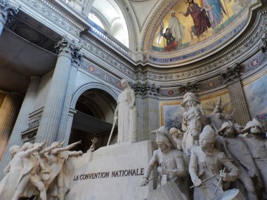 Paris, Fransa - Temmuz 2018: Pantheon