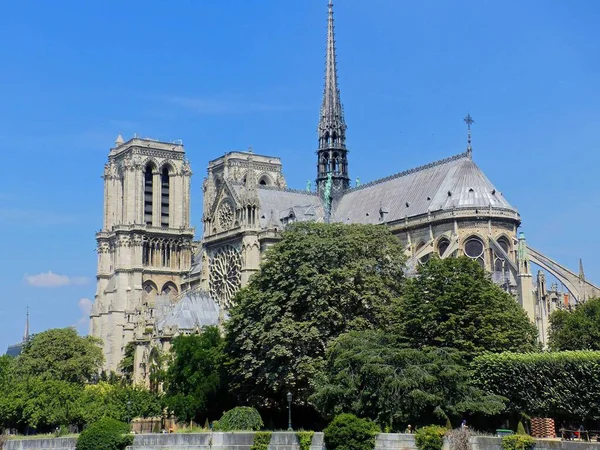 Париж Франция Июль 2018 Года Notre Dame Paris — стоковое фото
