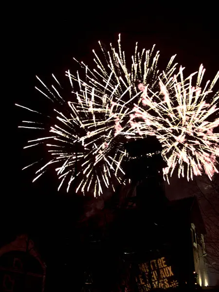 Oignies France December 2022 Saint Barbara Day Fireworks Festival Festival — Stock Photo, Image
