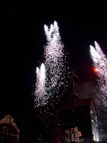 Oignies Γαλλία Δεκεμβρίου 2022 Φεστιβάλ Πυροτεχνημάτων Της Αγίας Βαρβάρας Φεστιβάλ — Φωτογραφία Αρχείου