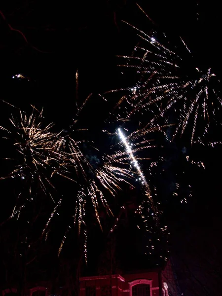 Oignies France December 2022 Saint Barbara Day Fireworks Festival Festival — Stock Photo, Image