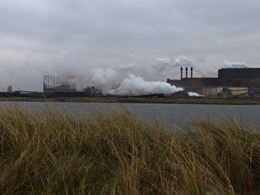 Ocak 2023, Dunkerque - Kırık Baraj Kış Yürüyüşü - Endüstriyel bir bölgede